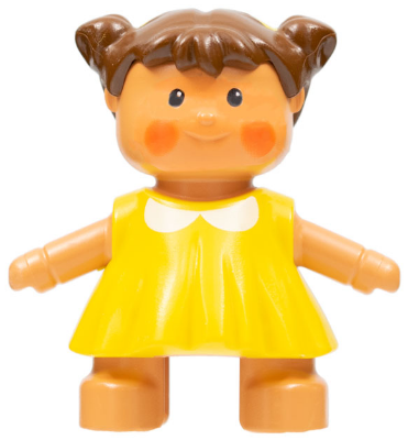 Duplo Figure Doll, Lisa's Baby, Yellow Dress (4142614 / 6052350)