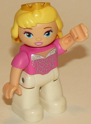Duplo Figure Lego Ville, Disney Princess, Aurora, Oval Eyes (6062796 / 6078542)