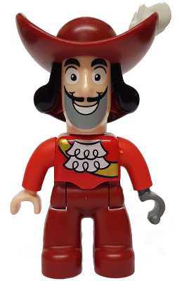 Duplo Figure Lego Ville, Never Land Pirates, Captain Hook (6033085 / 6078507)