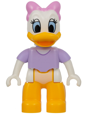 Duplo Figure Lego Ville, Daisy Duck, Bright Pink Bow (6345338)