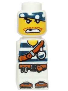 Microfigure Pirate Plank Pirate White (4585528)
