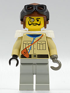 Lord Sam Sinister / Baron von Barron - Tan Shirt, Light Gray Legs, Brown Aviator Cap, Black Goggles, White Epaulettes