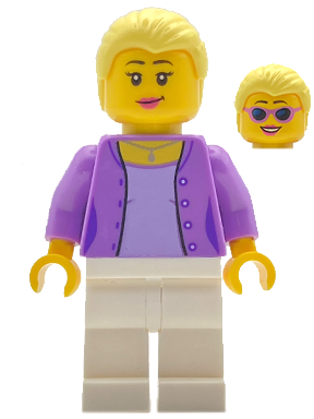 Lecturer - Female, Medium Lavender Jacket, White Legs