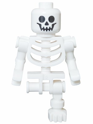 Skeleton - Standard Skull, Bent Arms Horizontal Grip, Single Leg