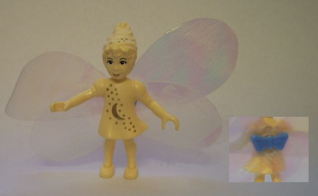 Belville Fairy (Millimy) - Light Yellow with Moon Pattern, Wings, Bow