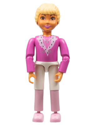 Belville Female - Princess Vanilla Dark Pink Top White Inset (4177077)