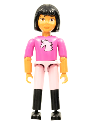 Belville Female - Dark Pink Horse Head Top, Pink Shorts, Black Boots, Black Hair