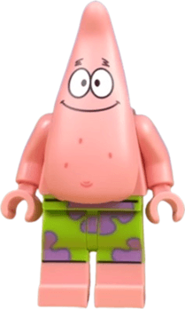 Patrick Star - Warm Pink, Lime Shorts