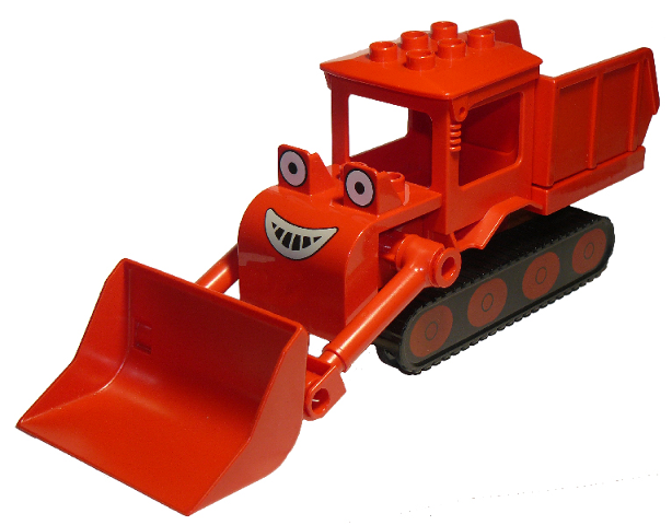 Duplo Muck - Looking Straight, 1 Red 2 x 4 Plate