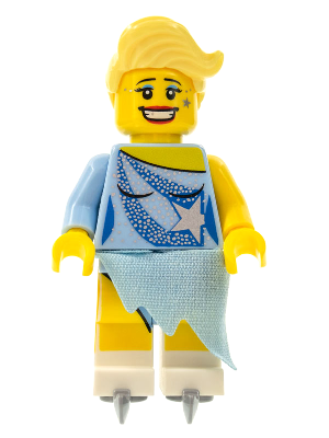 Ice Skater, Series 4 (Minifigure Only without Stand and Accessories)