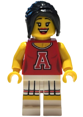 Red Cheerleader, Series 8 (Minifigure Only without Stand and Accessories)
