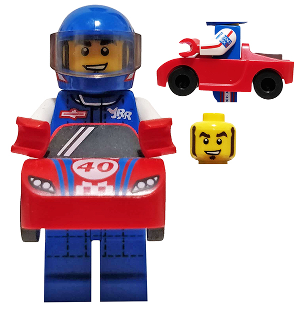 Race Car Guy, Series 18 (Minifigure Only without Stand and Accessories)