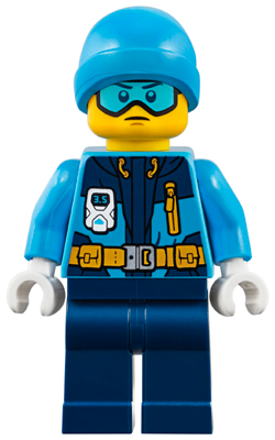 Arctic Explorer - Male, Dark Blue Legs, Dark Azure Beanie, Medium Azure Ski Goggles