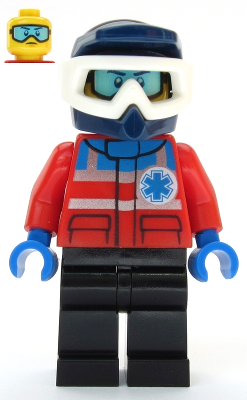 Ski Patrol Member - Male, Dark Blue Helmet