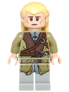 Legolas - Olive Green Robe, Short Cheek Lines