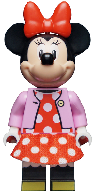 Minnie Mouse - Bright Pink Jacket, Red Polka Dot Dress, Red Bow