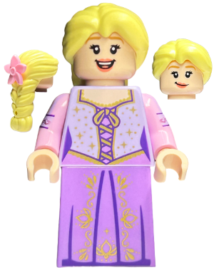 Rapunzel - Minifigure, Bright Pink Flower