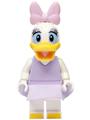 Daisy Duck - Lavender Top and Skirt, Bright Pink Bow