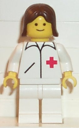 Doctor - Straight Line, White Legs, Brown Female Hair