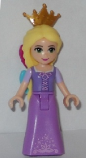 Rapunzel - Mini Doll, Magenta and Medium Azure Bows, Pearl Gold Tiara