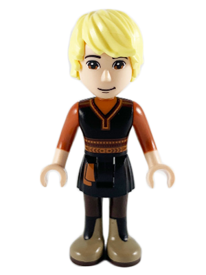 Kristoff - Black Tunic, Dark Orange Shirt, Dark Tan Boots