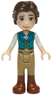 Flynn Rider - Mini Doll, Dark Turquoise Vest, Thick Hinge