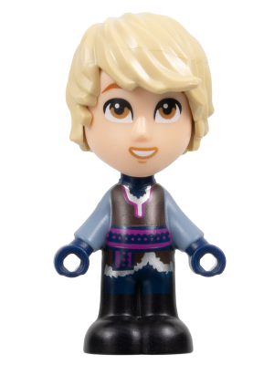 Kristoff - Micro Doll, Dark Brown Shirt, Dark Blue Shorts, Open Mouth