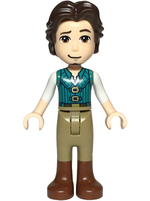 Flynn Rider - Mini Doll, Dark Turquoise Vest, Thin Hinge