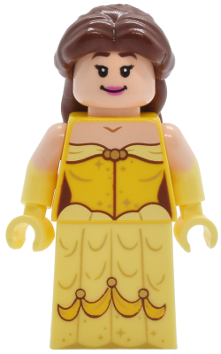 Belle - Minifigure, Dress with Gold Sparkles