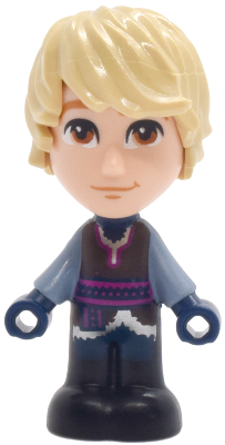 Kristoff - Micro Doll, Dark Brown Shirt, Dark Blue Shorts, Closed Mouth Grin