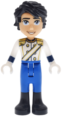 Prince Eric - Medium Tan, Uniform with Gold Epaulettes, Blue Trousers