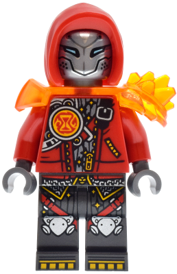 Cooper - Robot with Red Hood and Trans-Orange Armor
