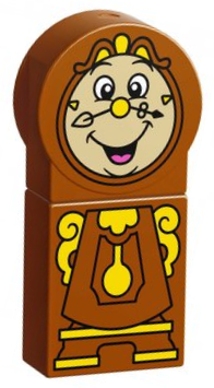 Duplo Figure, Disney Princess, Cogsworth with Yellow Pendulum