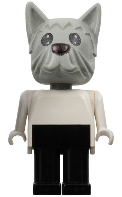 Fabuland Dog - Doctor (David) Dog, Light Gray Head
