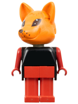 Fabuland Fox - Freddy Fox, Red Legs, Black Top