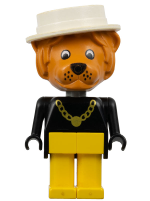 Fabuland Lion - Lionel Lion (Mayor), with Necklace and White Hat