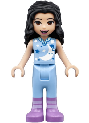 Friends Emma - Bright Light Blue Sleepshirt and Trousers, Medium Lavender Boots