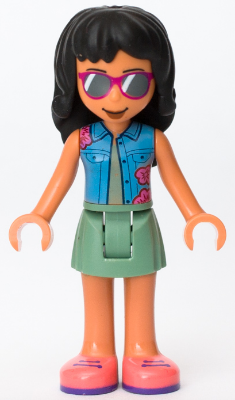 Friends Savannah - Sand Green Shirt, Coral Shoes