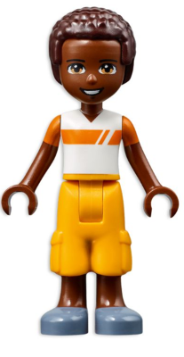 Friends Elijah - White and Orange Shirt, Bright Light Orange Trousers