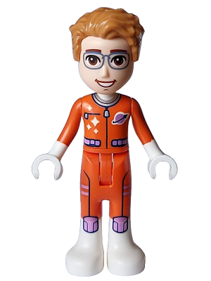 Friends Julian (Adult) - Astronaut, Reddish Orange Spacesuit