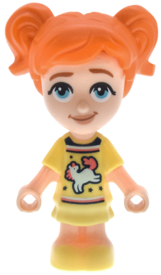 Friends Ella - Micro Doll, Bright Light Yellow Dress with Horse / Unicorn