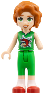 Friends Autumn - Bright Green Outfit with Reindeer in Santa Hat