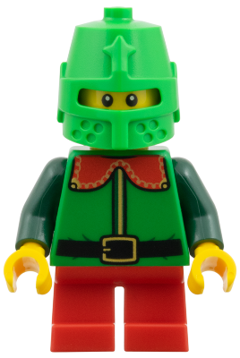 Elf - Green Coat with Red Collar, Bright Green Helmet Castle
