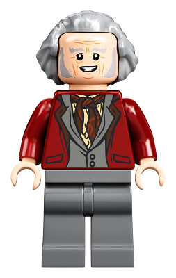 Garrick Ollivander - Dark Red Jacket, Hair Swept Back
