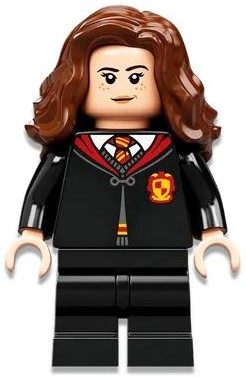 Hermione Granger - Gryffindor Robe Clasped, Sweater, Shirt and Tie, Black Medium Legs
