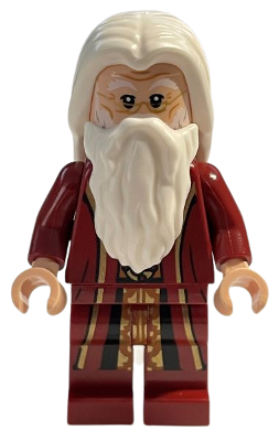 Albus Dumbledore - Dark Red Robe, White Hair, Plain Arms