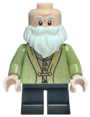 Professor Filius Flitwick - Olive Green Suit, Black Short Legs