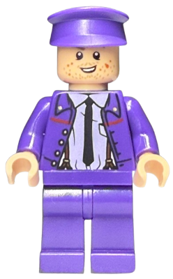 Stanley (Stan) Shunpike - Knight Bus Conductor Uniform with Black Tie and Lavender Shirt