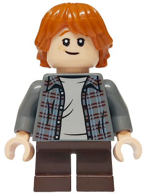 Ron Weasley - Plaid Shirt, Dark Brown Short Legs