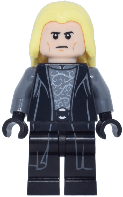 Lucius Malfoy - Death Eater Outfit, Bright Light Yellow Hair, Printed Legs